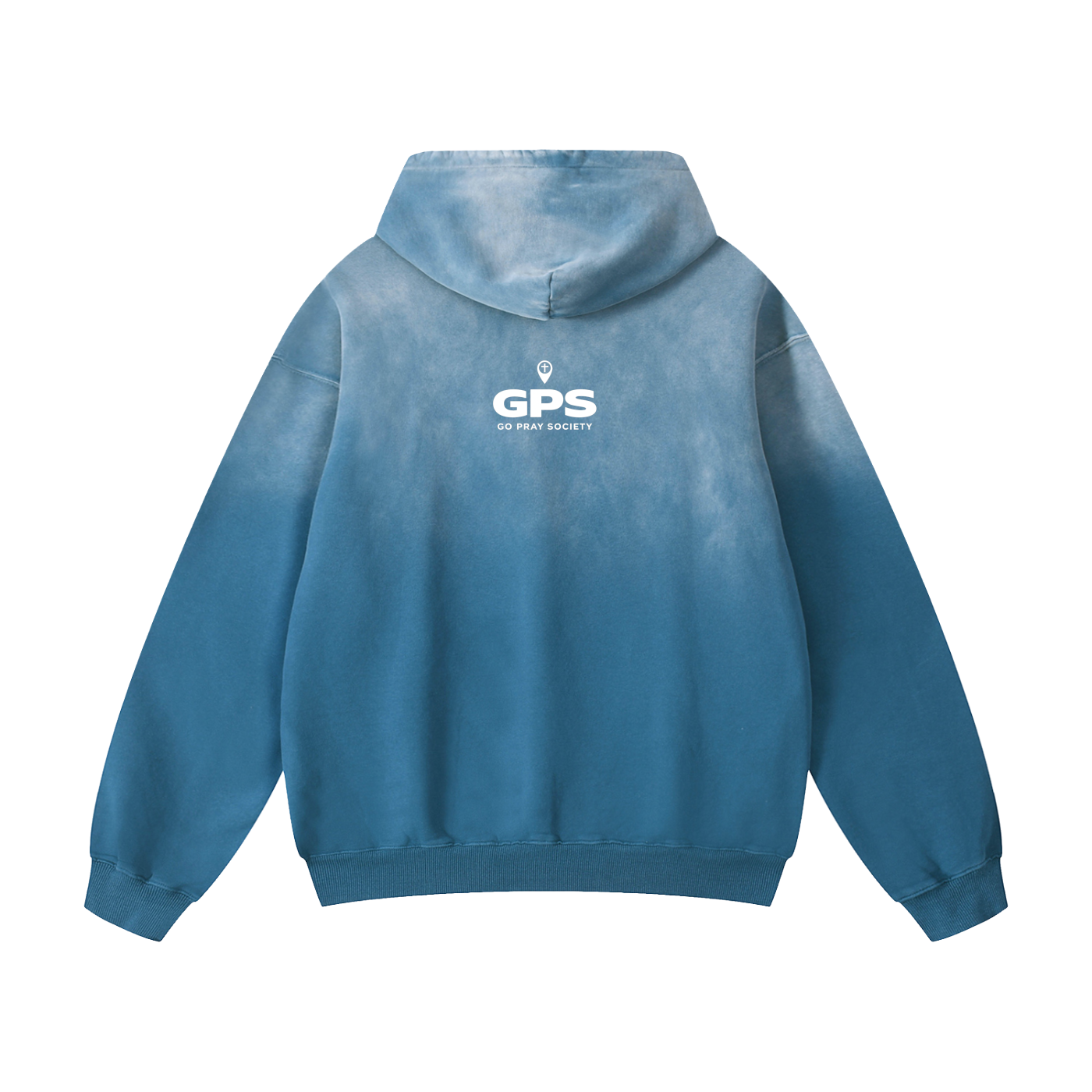 Prayer is the Navigation Sunfade Oversized Hoodie