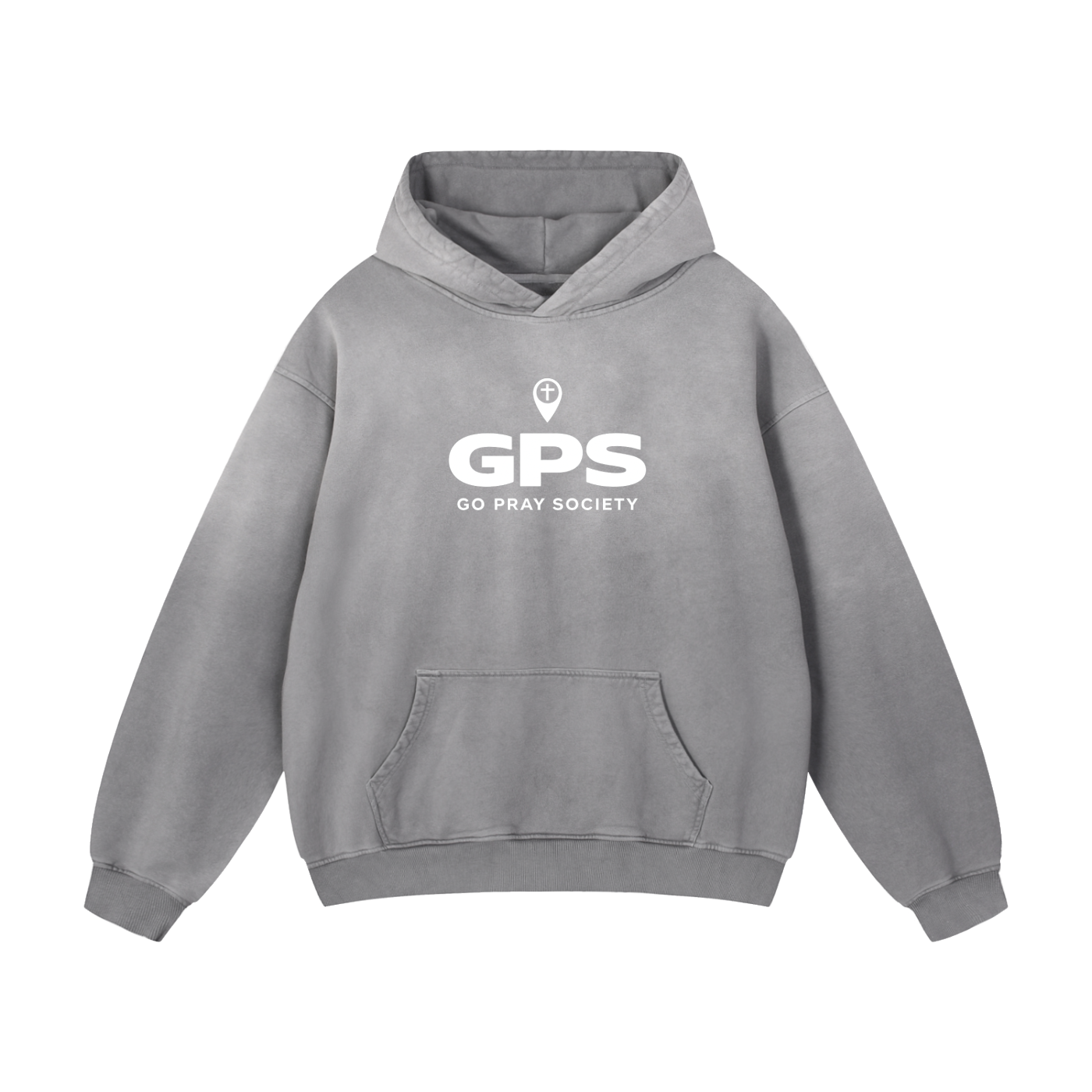 Prayer is the Navigation Sunfade Oversized Hoodie