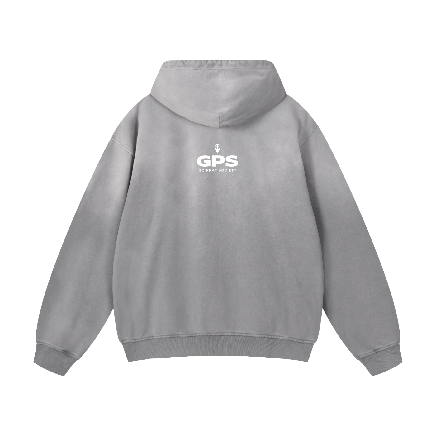 Prayer is the Navigation Sunfade Oversized Hoodie