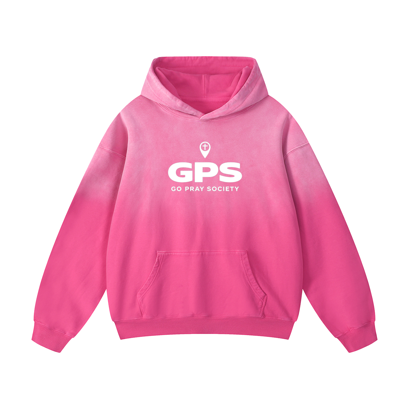 Prayer is the Navigation Sunfade Oversized Hoodie